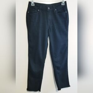 PAIGE Black Jacqueline Straight Jeans